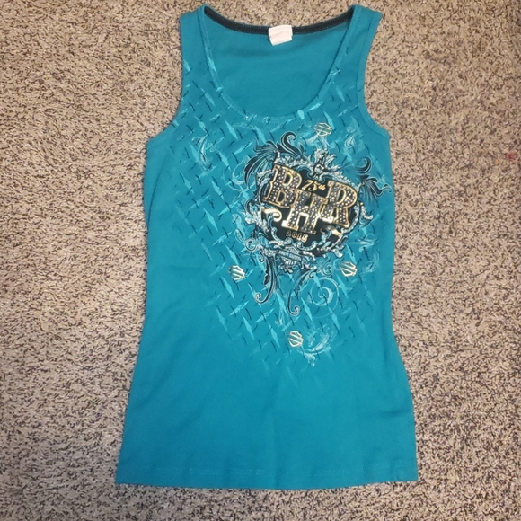 Small rhinestone HARLEY DAVIDSON TANK TOP